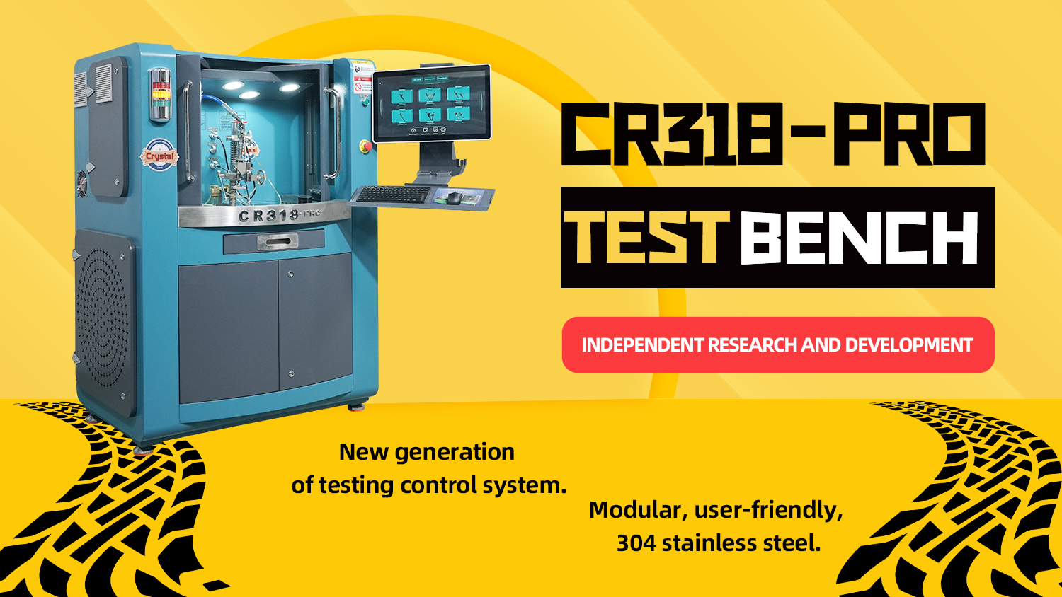 Common rail test bench brings you efficient work