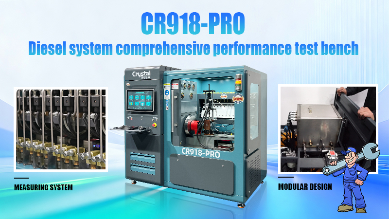 Cr918-pro common rail test bench is an expert in testing diesel injection systems