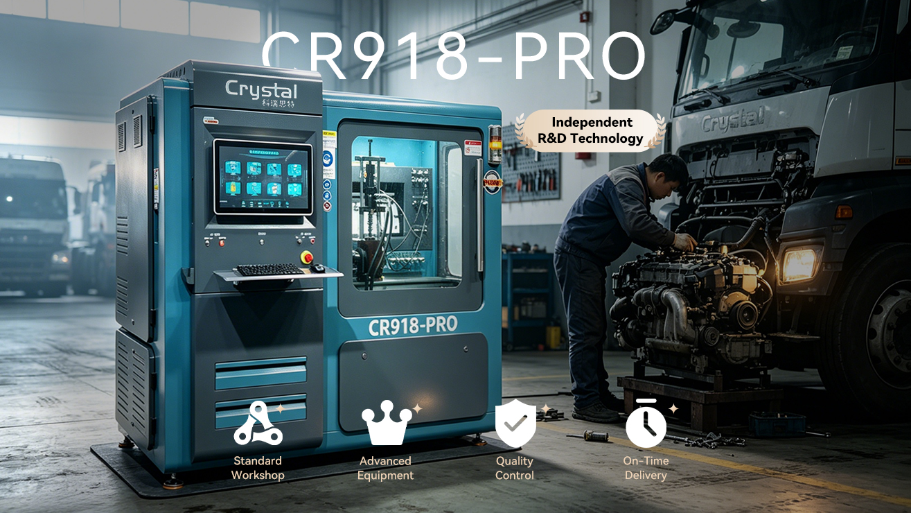 CR918-Pro is the smart solution for professional diesel injector and pump testing