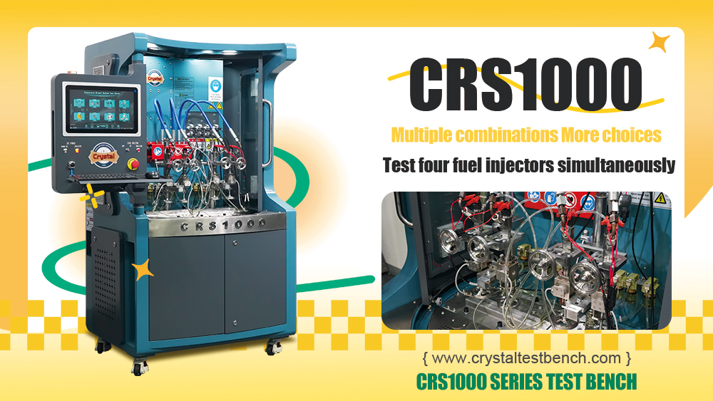 Crs1000 common rail test bench can test 4 injectors