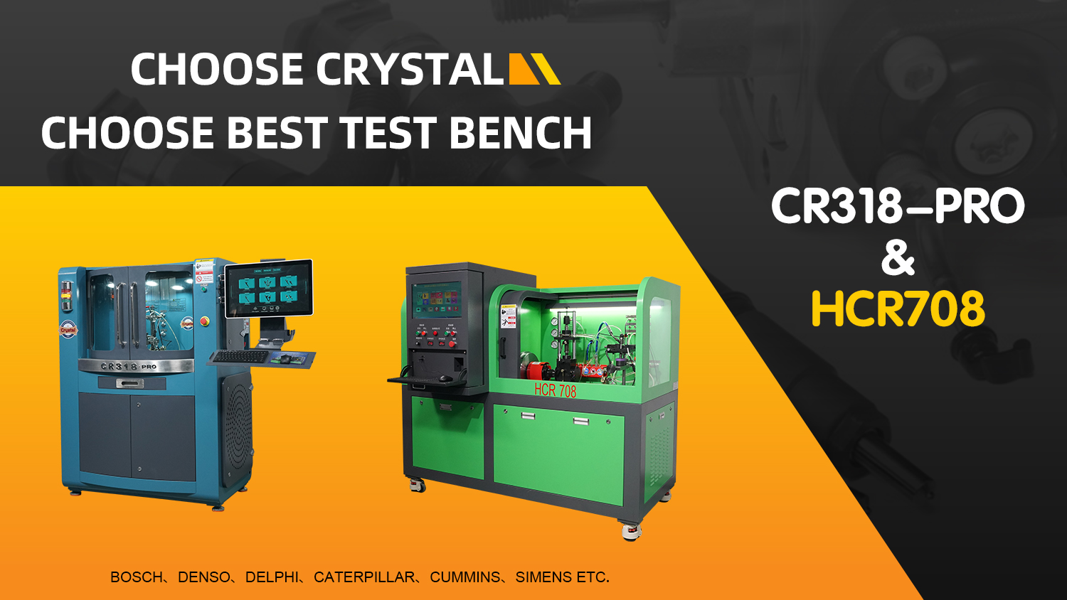 Crystal as the pioneer of common rail test bench is your reliable partner
