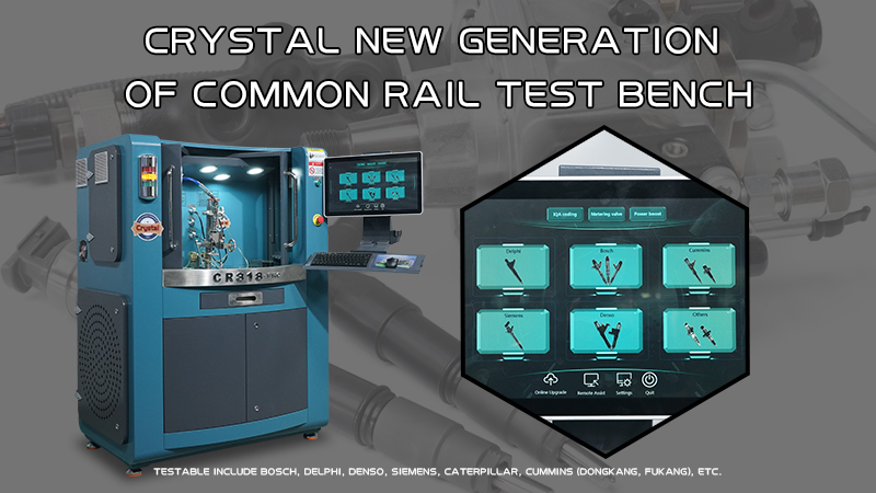 Crystal new generation of common rail test bench