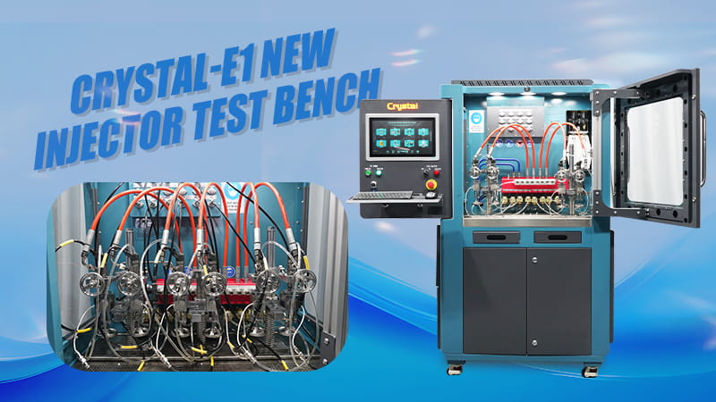Next generation common rail test bench of the crystal e1