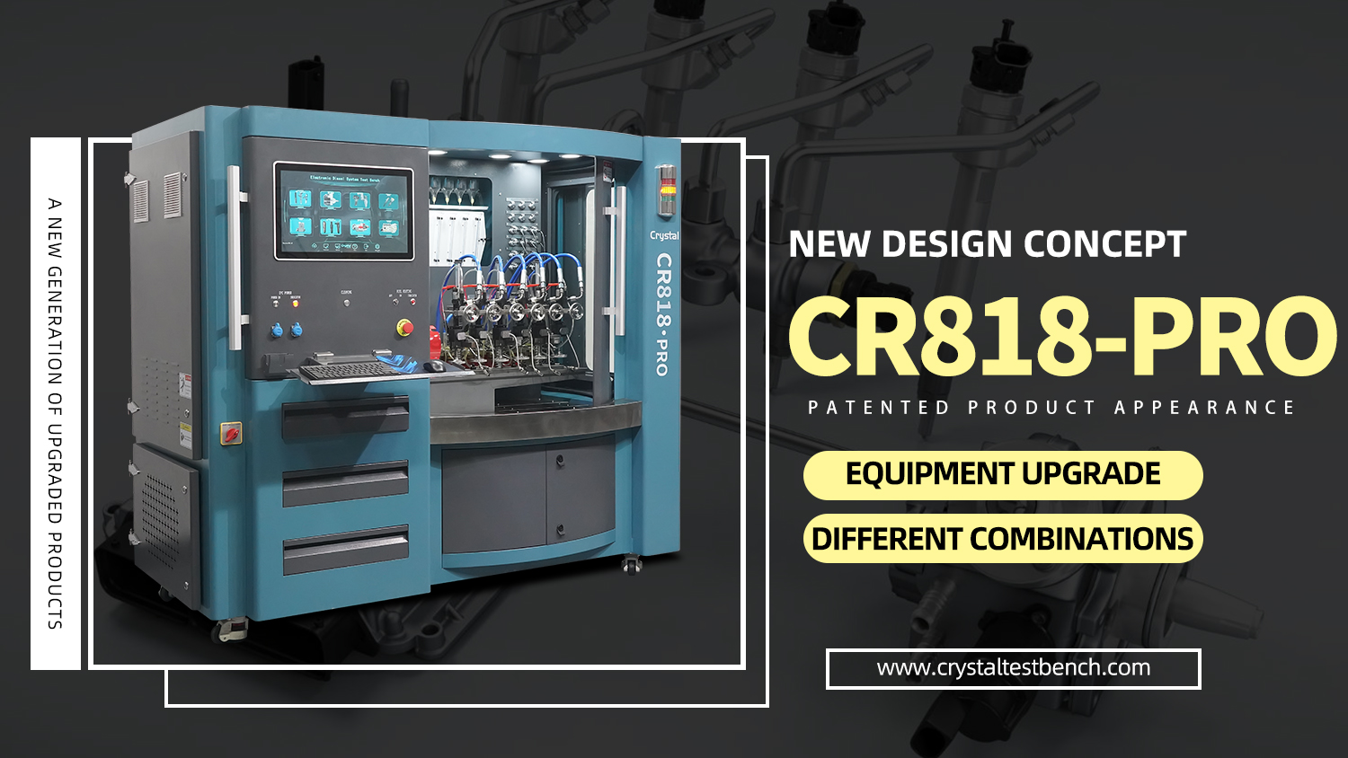 The latest high pressure common rail test bench