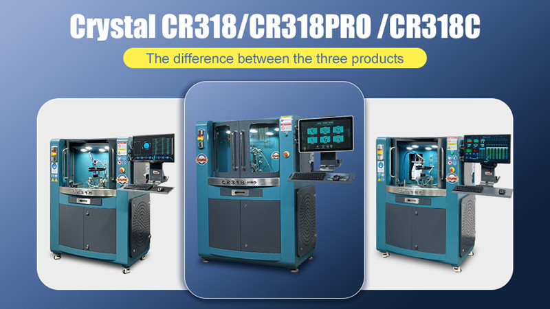What is the differences in crystal 318 series common rail test bench