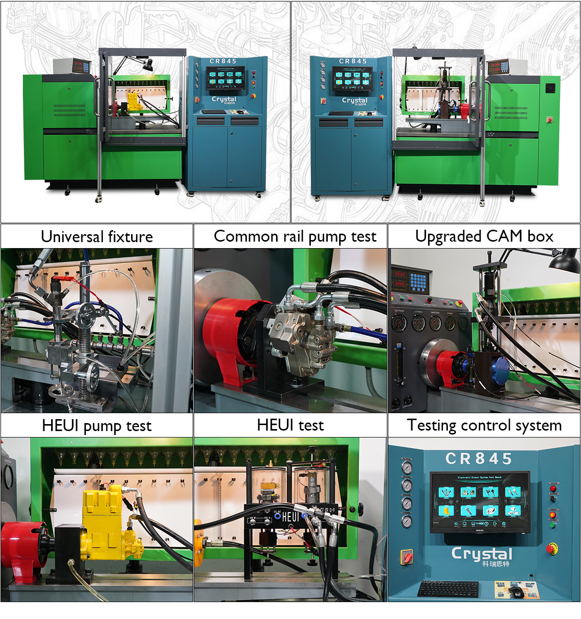 Injection Pump Test Bench CR845 Features