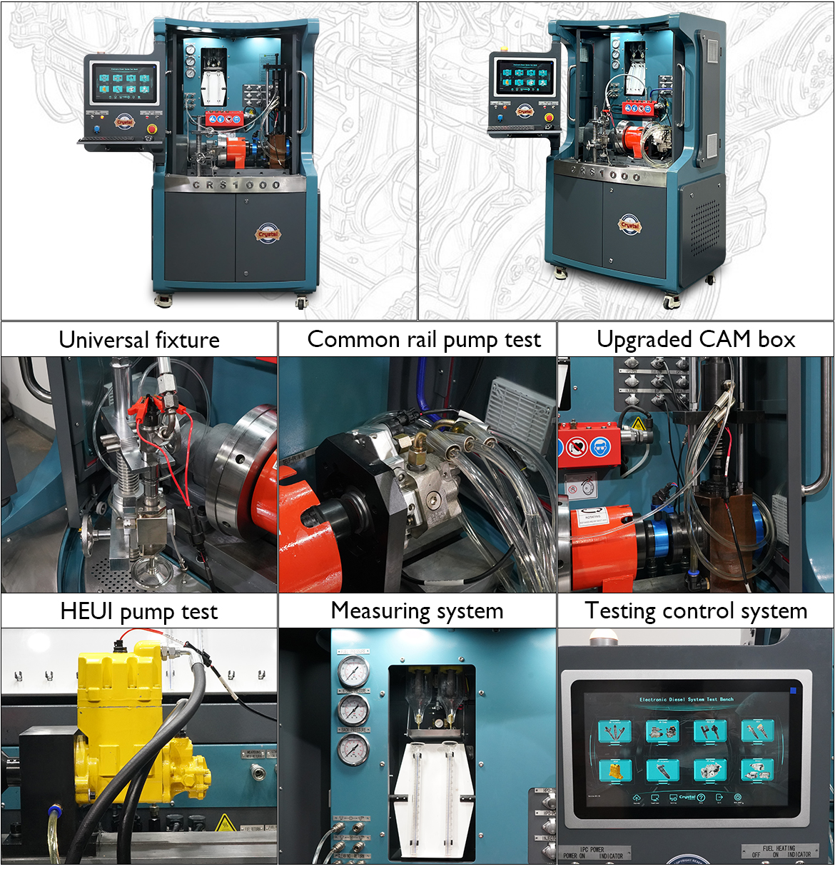 Multi-functional Common Rail Test Bench CRS1000 Features