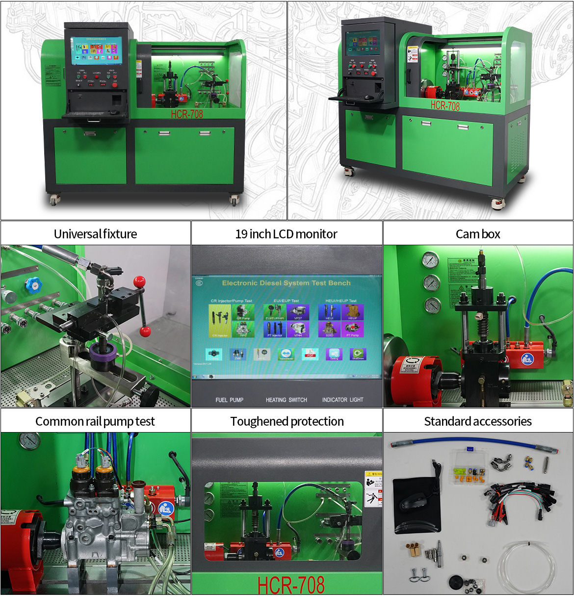 Multi-functional Common Rail Test Bench HCR-708 Features